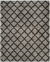 Safavieh Indie Shag 6'-7" x 9'-2" Rug in Grey / Dark Grey