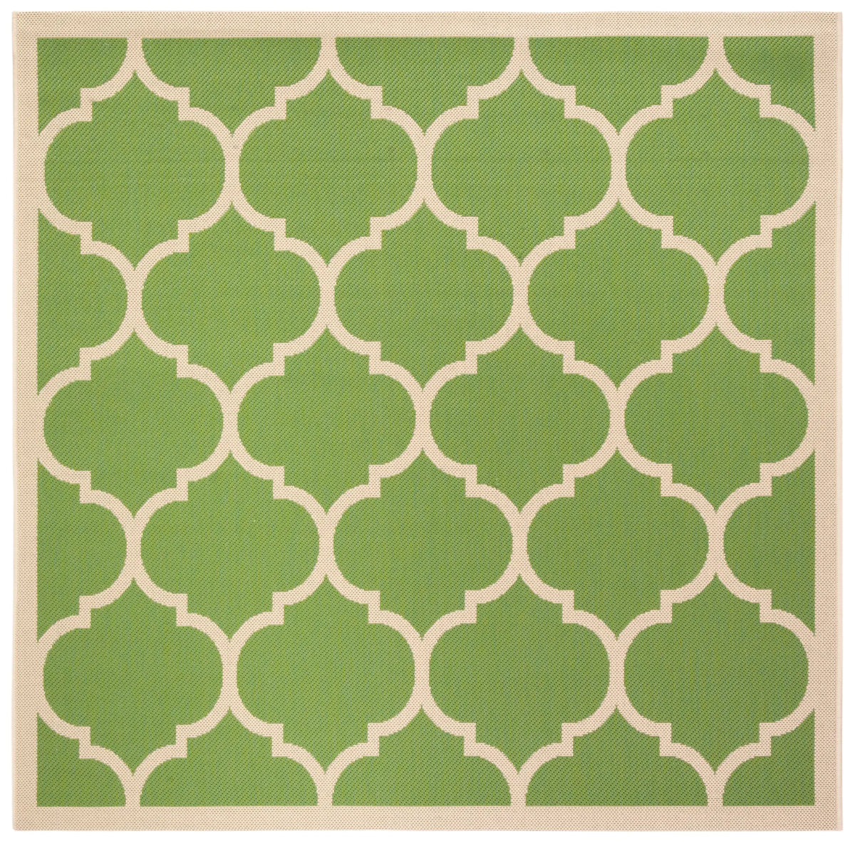 Safavieh Courtyard 5'-3" x 5'-3" Rug in Green / Beige