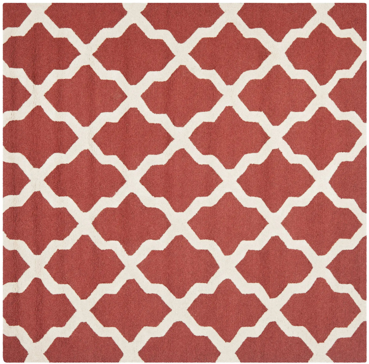 Safavieh Cambridge 6'-0" x 6'-0" Rug in Rust / Ivory