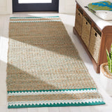 Safavieh Natural Fiber 2'-6" x 8'-0" Rug in Natural / Green
