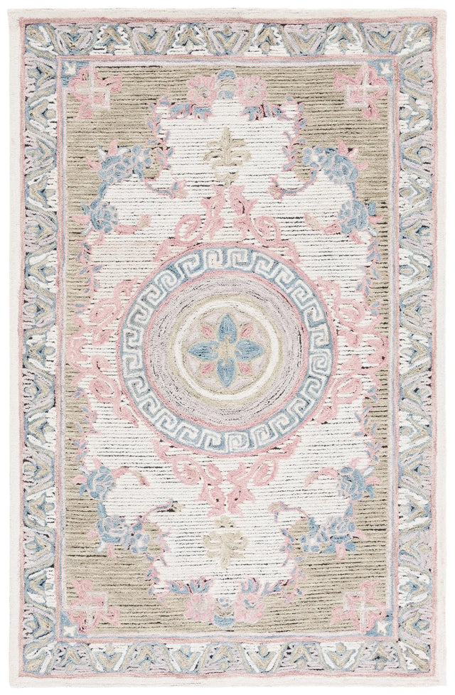 Safavieh Savonnerie 4'-0" x 6'-0" Rug in Ivory / Beige