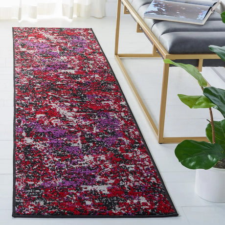 Safavieh Skyler 2'-0" x 8'-0" Rug in Black / Purple