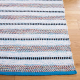 Safavieh Montauk 4'-0" x 6'-0" Rug in Turquoise / Ivory