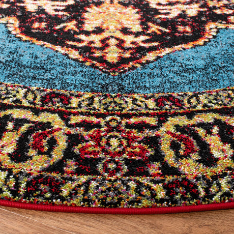 Safavieh Vintage Hamadan 5'-3" x 5'-3" Rug in Gold / Light Blue