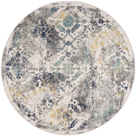 Safavieh Madison 6'-7" x 6'-7" Rug in Ivory / Blue