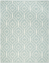 Safavieh Dhurries 10'-0" x 14'-0" Rug in Light Blue / Ivory