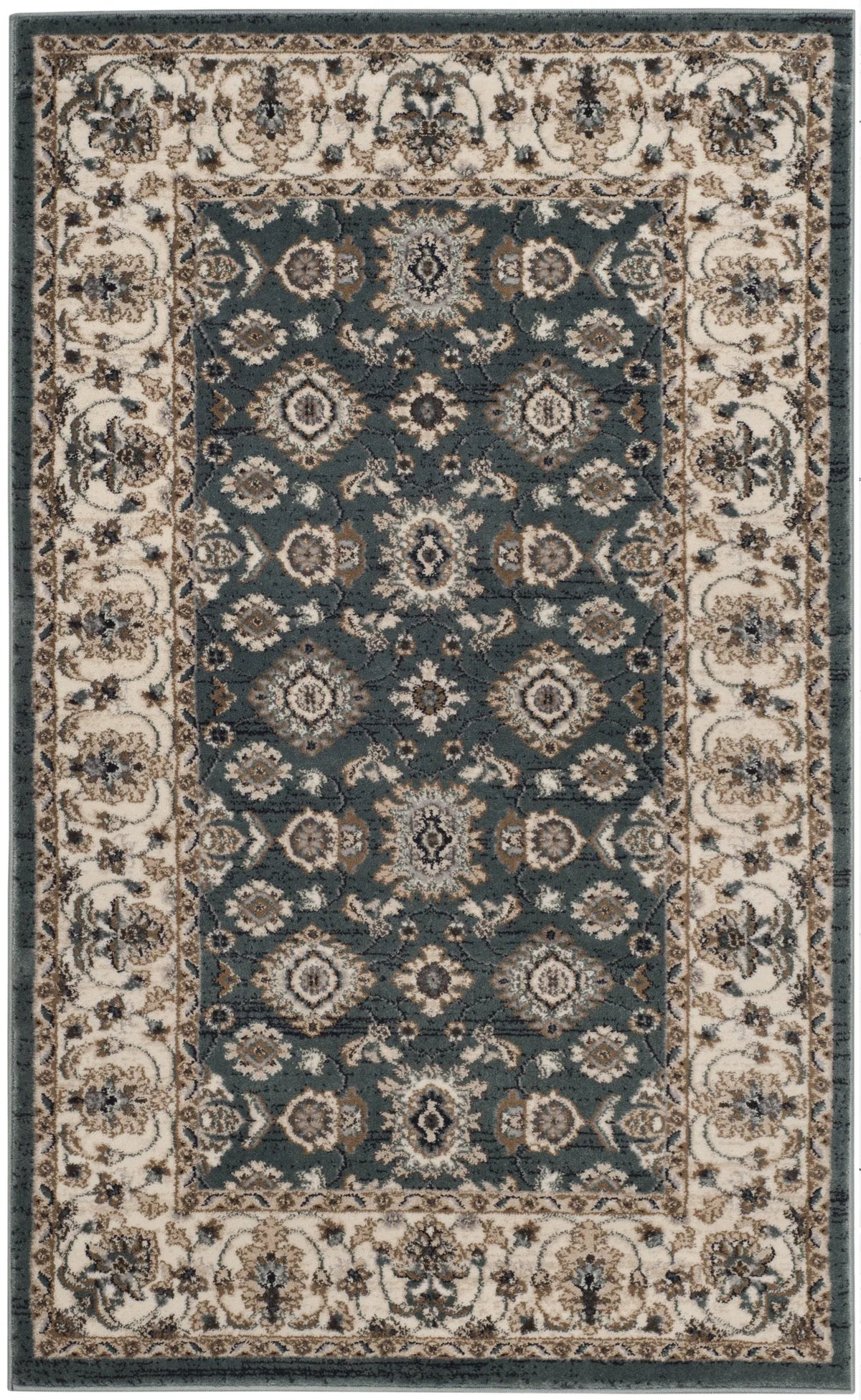 Safavieh Lyndhurst 3'-3" x 5'-3" Rug in Teal / Cream