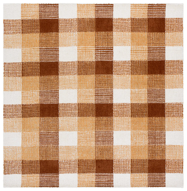 Safavieh Genre 6'-0" x 6'-0" Rug in Ivory / Rust