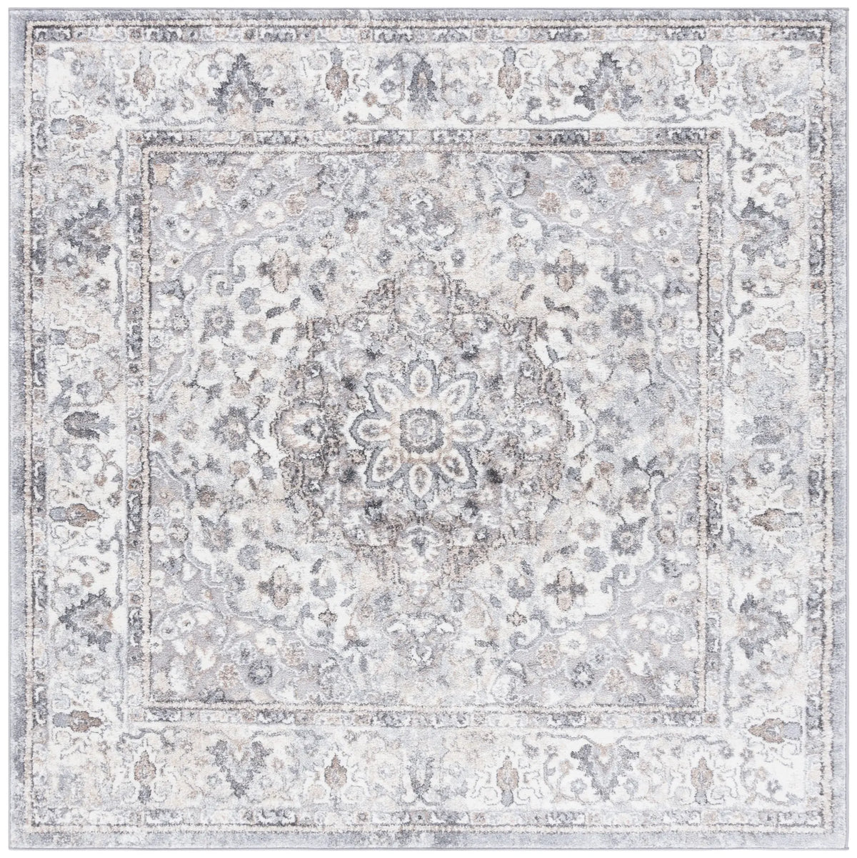 Safavieh Opal 6'-7" x 6'-7" Rug in Grey / Ivory
