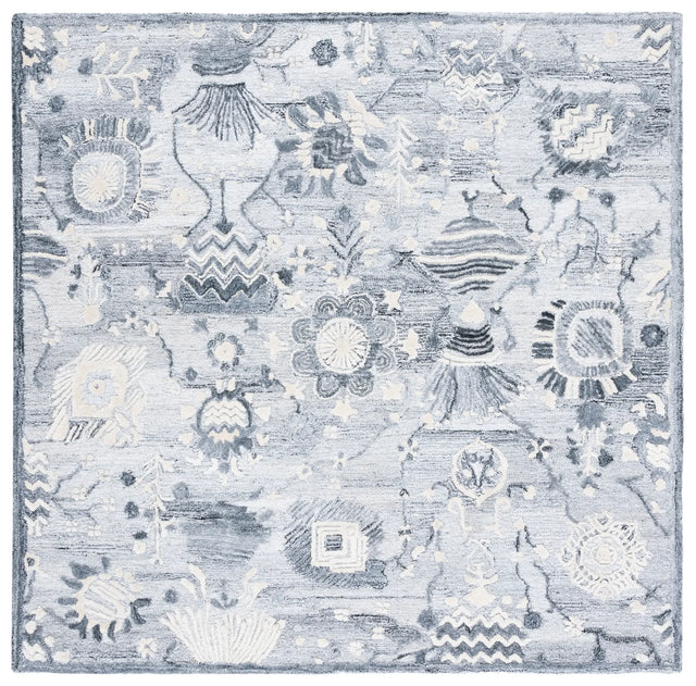 Safavieh Glamour 6'-0" x 6'-0" Rug in Ivory / Grey