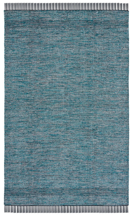 Safavieh Montauk 4'-0" x 6'-0" Rug in Turquoise / Black