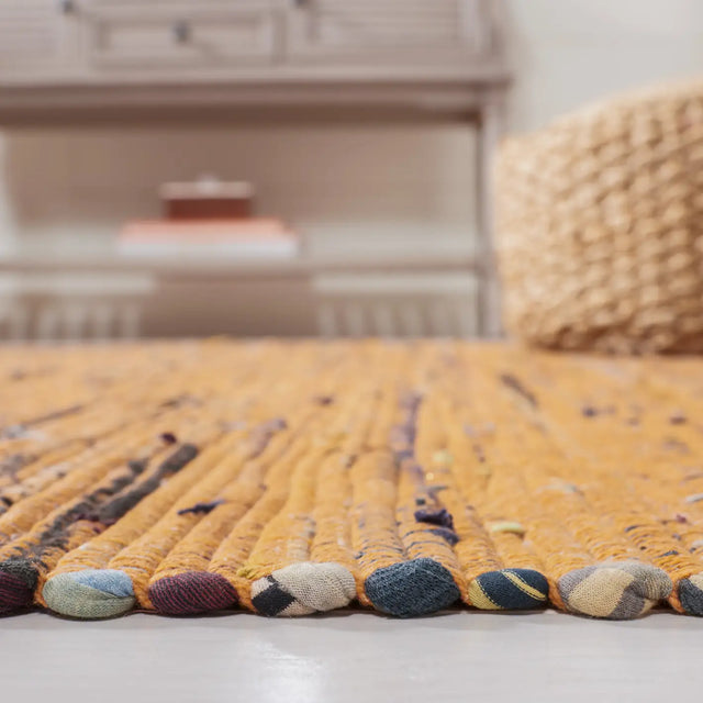 Safavieh Rag Rug 4'-0" x 6'-0" Rug in Gold / Multi