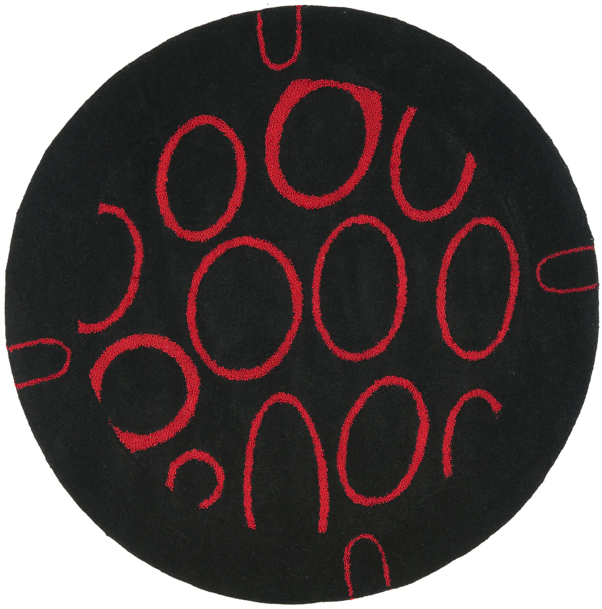 Safavieh Soho 6'-0" x 6'-0" Rug in Black / Red