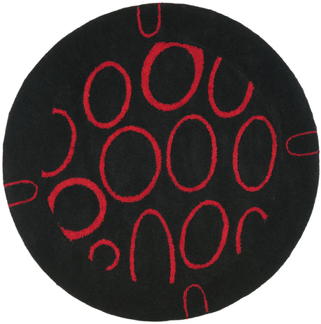 Safavieh Soho 6'-0" x 6'-0" Rug in Black / Red