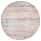 Safavieh Madison 800 6'-7" x 6'-7" Rug in Ivory / Blue Rust