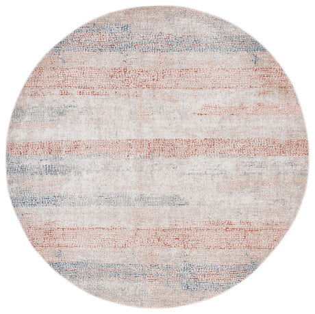 Safavieh Madison 800 6'-7" x 6'-7" Rug in Ivory / Blue Rust
