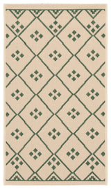 Safavieh Courtyard 2'-0" x 3'-7" Rug in Beige / Green