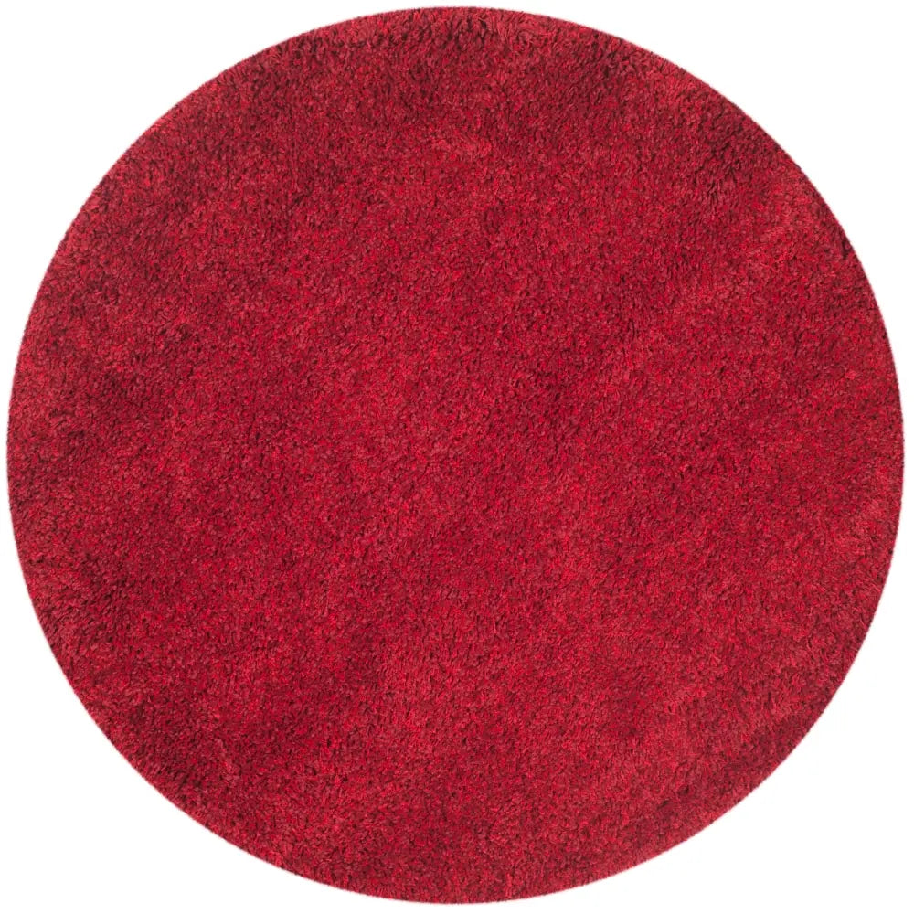 Safavieh Shag 4'-0" x 4'-0" Rug in Red