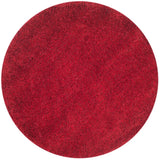 Safavieh Shag 4'-0" x 4'-0" Rug in Red