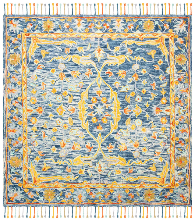 Safavieh Aspen 7'-0" x 7'-0" Rug in Blue / Rust