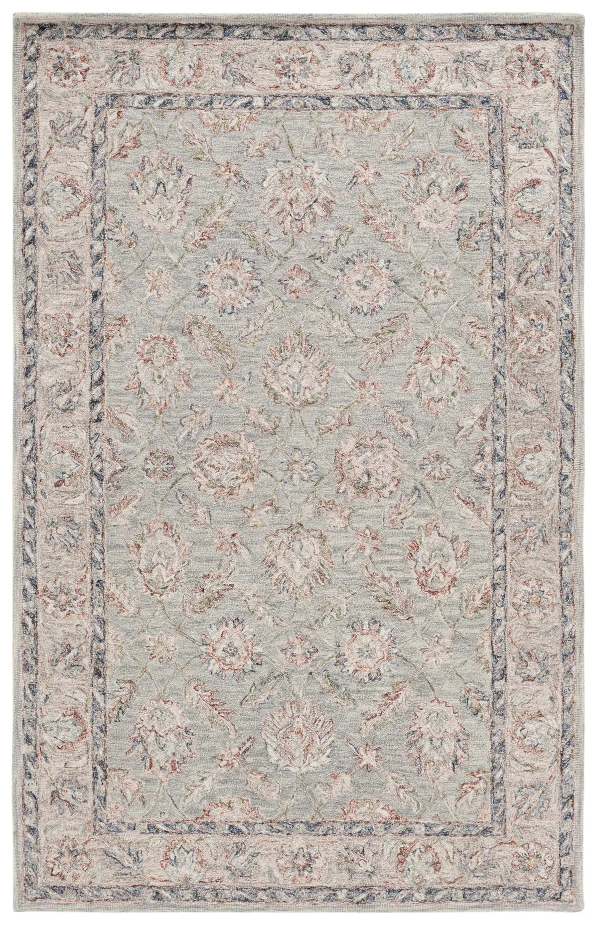 Safavieh Metro 4'-0" x 6'-0" Rug in Grey / Rust