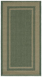 Safavieh Courtyard 2'-7" x 5'-0" Rug in Green / Beige