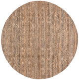 Safavieh Natural Fiber 7'-0" x 7'-0" Rug in Natural / Black