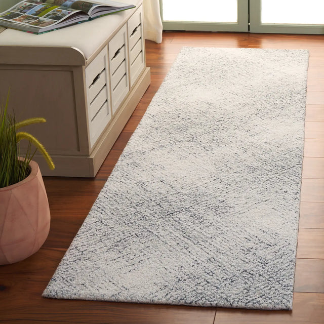 Safavieh Abstract 2'-3" x 8'-0" Rug in Ivory / Black