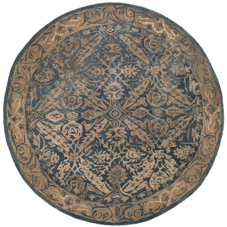 Safavieh Anatolia 6'-0" x 6'-0" Rug in Navy / Ivory
