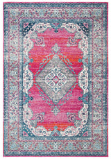 Safavieh Evoke 4'-0" x 6'-0" Rug in Fuchsia / Navy