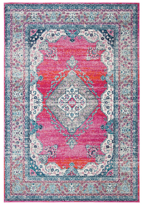 Safavieh Evoke 4'-0" x 6'-0" Rug in Fuchsia / Navy