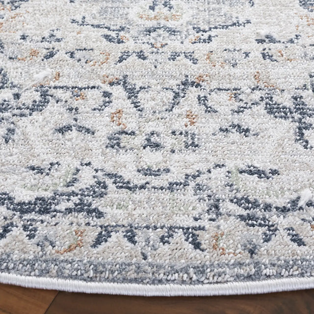 Safavieh Hunter 100 6'-7" x 6'-7" Rug in Ivory Grey / Dark Grey / Beige