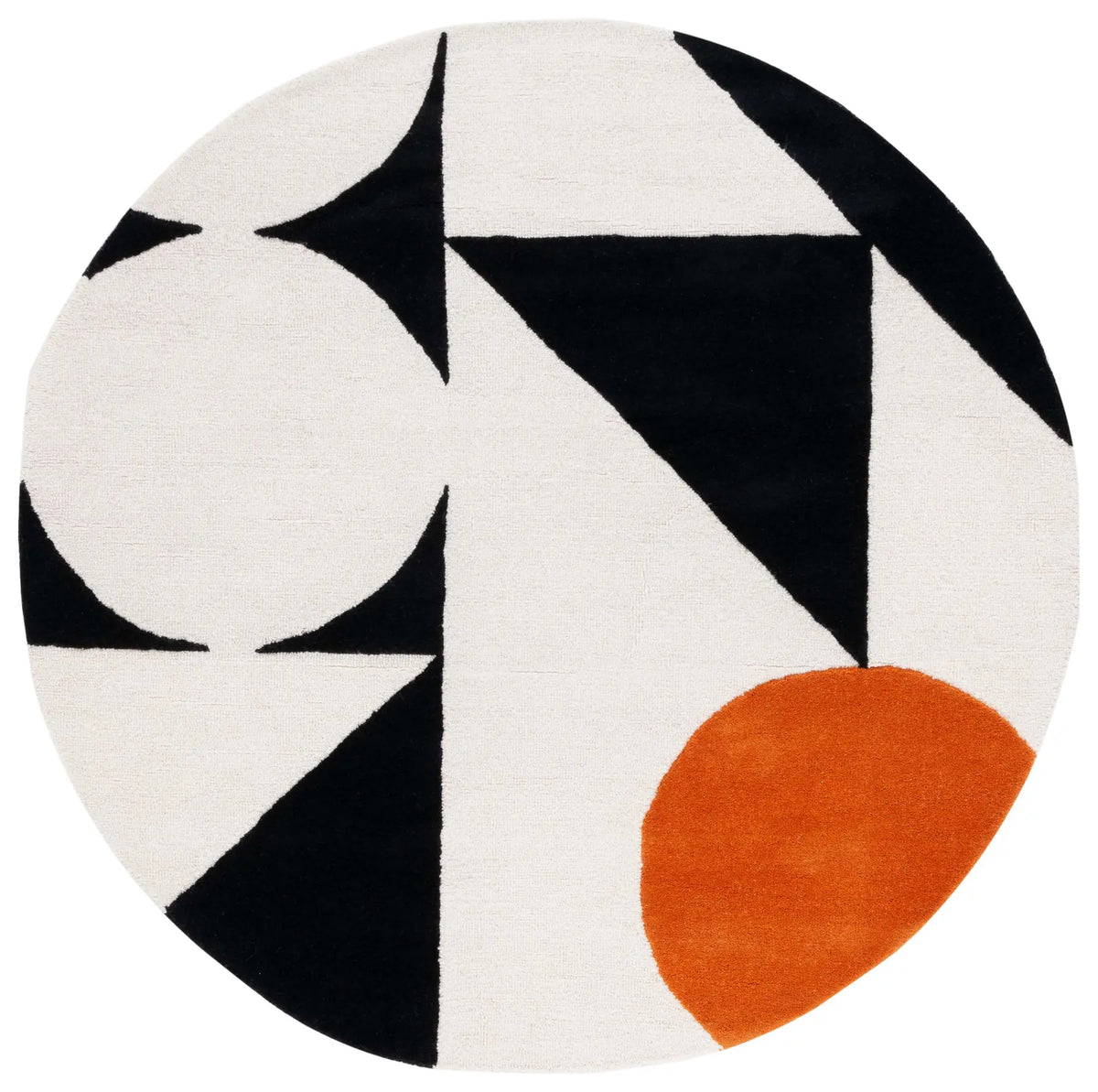 Safavieh Rodeo Drive 6'-0" x 6'-0" Rug in Rust / Black