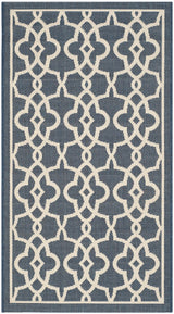 Safavieh Courtyard 2'-7" x 5'-0" Rug in Navy / Beige