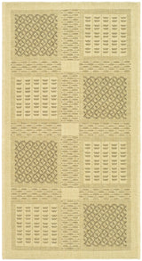 Safavieh Courtyard 2'-0" x 3'-7" Rug in Natural / Brown