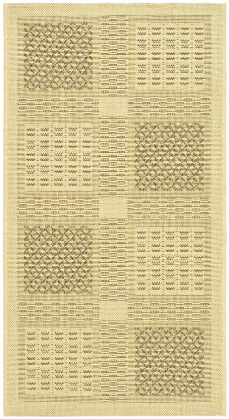 Safavieh Courtyard 2'-0" x 3'-7" Rug in Natural / Brown