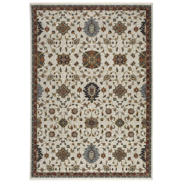 Oriental Weavers Sphinx Aberdeen 751W1 Ivory/ Multi Rugs - main flat