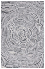 Safavieh Abstract 4'-0" x 6'-0" Rug in Dark Grey / Black