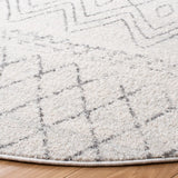 Safavieh Madison 700 6'-7" x 6'-7" Rug in Ivory / Charcoal