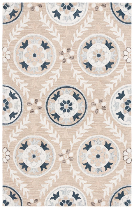 Safavieh Jardin 4'-0" x 6'-0" Rug in Beige / Ivory