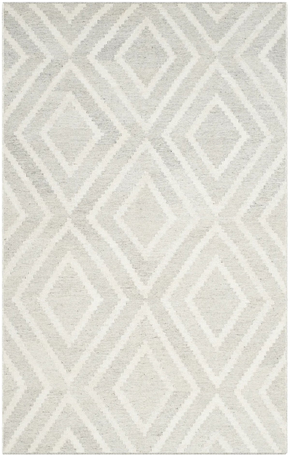 Safavieh Kilim 4'-0" x 6'-0" Rug in Silver / Ivory
