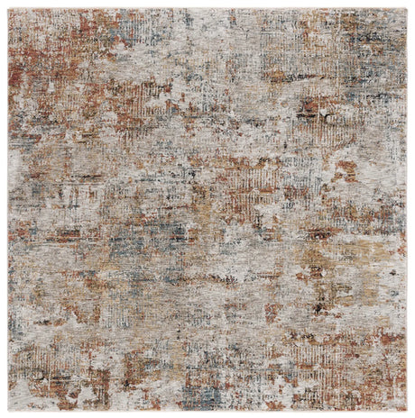 Safavieh Silverado 6'-4" x 6'-4" Rug in Rust / Blue