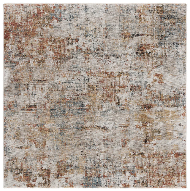 Safavieh Silverado 6'-4" x 6'-4" Rug in Rust / Blue