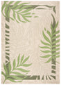 Safavieh Courtyard 10'-0" x 14'-0" Rug in Cream / Green