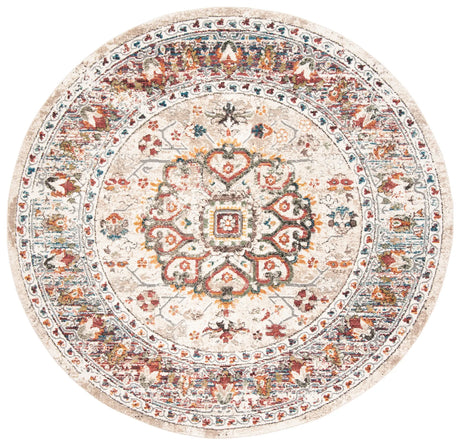 Safavieh Carlyle 200 6'-7" x 6'-7" Rug in Ivory / Gold