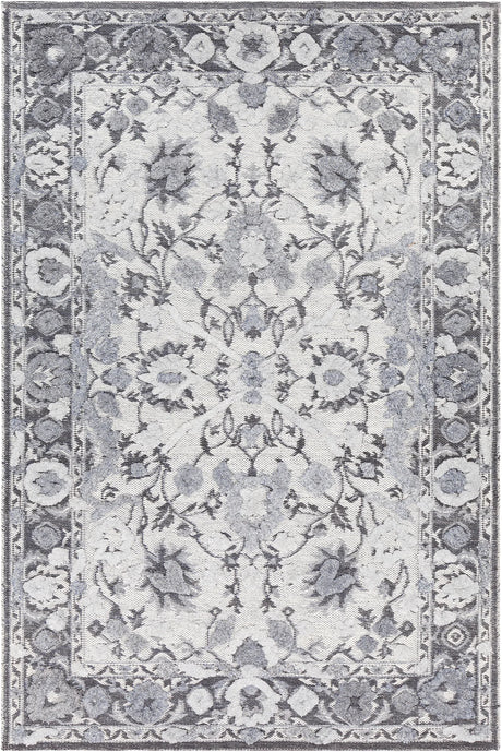 Chandra Daphne DAP-52204 Gray / Black / White rug, flat view