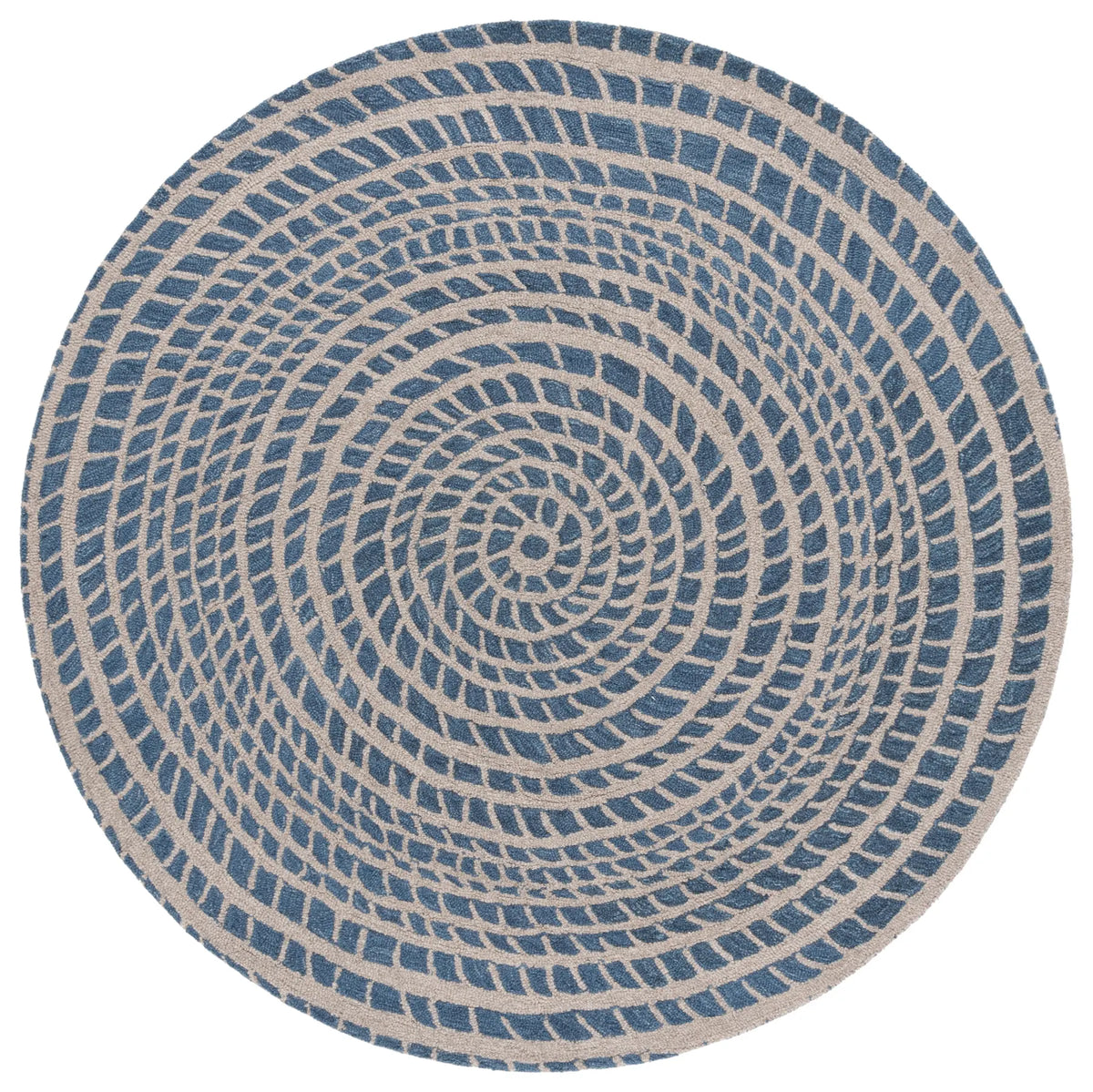 Safavieh Ebony 6'-0" x 6'-0" Rug in Blue / Ivory