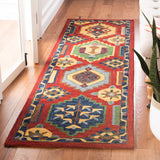 Safavieh Heritage 2'-3" x 8'-0" Rug in Red / Gold