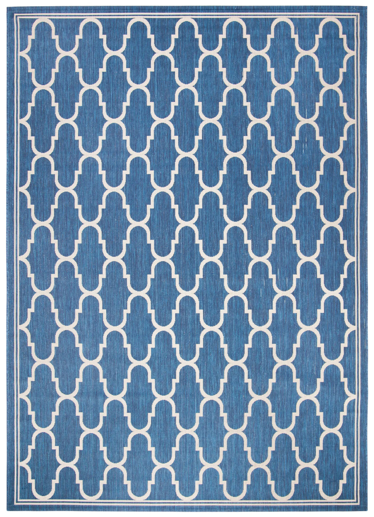 Safavieh Courtyard 6'-7" x 9'-6" Rug in Navy / Beige
