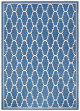 Safavieh Courtyard 6'-7" x 9'-6" Rug in Navy / Beige